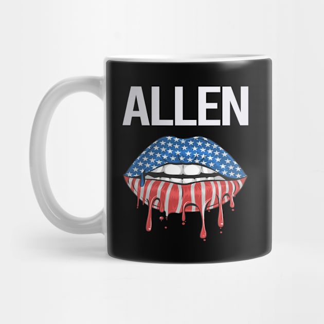 USA Flag Lips Allen by rosenbaumquinton52